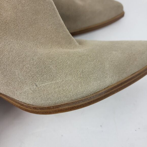 Marc Fisher Ltd Oshay Beige Suede Leather Pointed Toe Ankle Bootie Size 12M - Picture 9 of 11